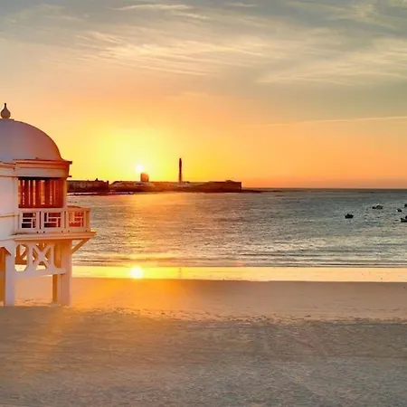 公寓 Disfruta Vacaciones Familiares Piso Frente Al Mar 加的斯